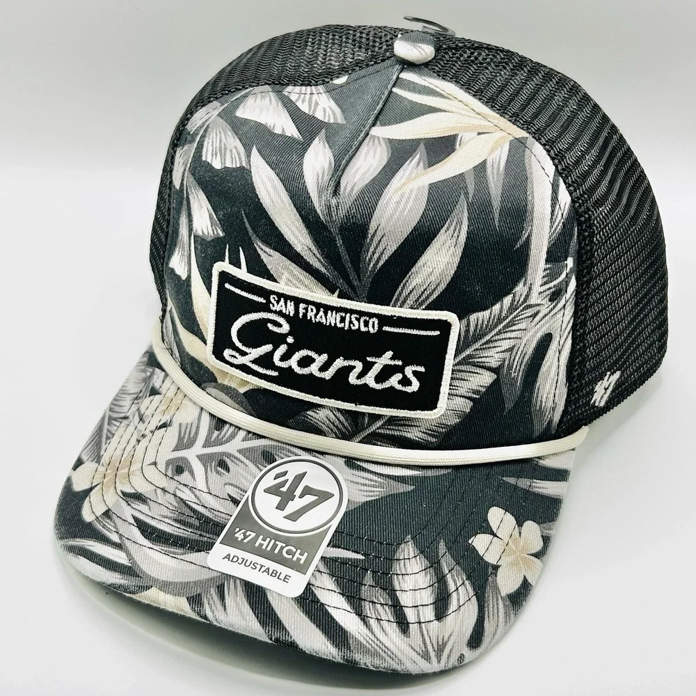 San Francisco Giants '47 Brand Tropicalia A-Frame Hitch Hat Cap Snapback MLB
